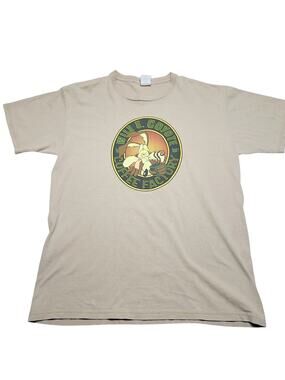 Vintage Wile E. Coyote Coffee Factory Six Flags Amusement Park T-Shirt Large 90s